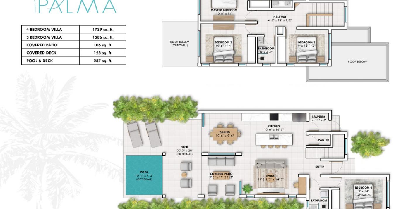 Palma Villa Floor Layout