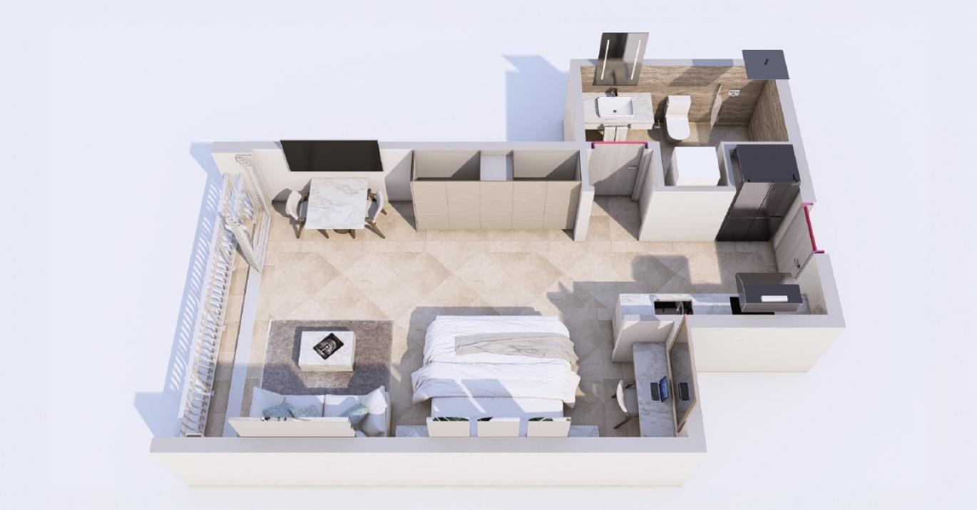 Studio 3DFloor Plan