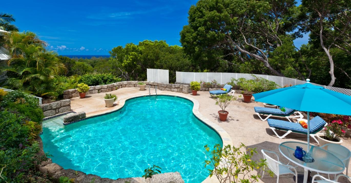 HALLE ROSE VIEW OVER POOL SANDY LANE ESTATE PLATINUM WEST COAST BARBADOS