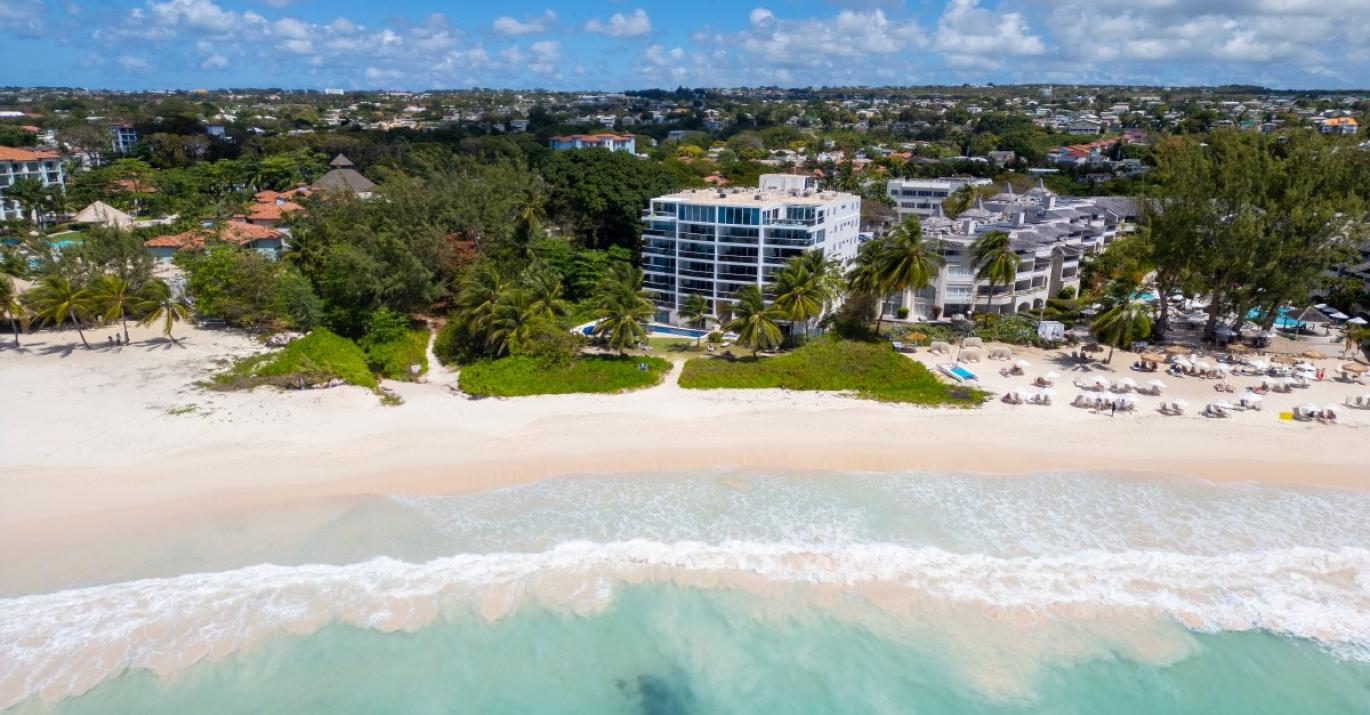 Oceans One beachfront Unit 404 residential sale Maxwell south coast Barbados